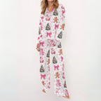 SYLIA™ - Relaxed Fit Printed Shirt & Cozy Pajama Set
