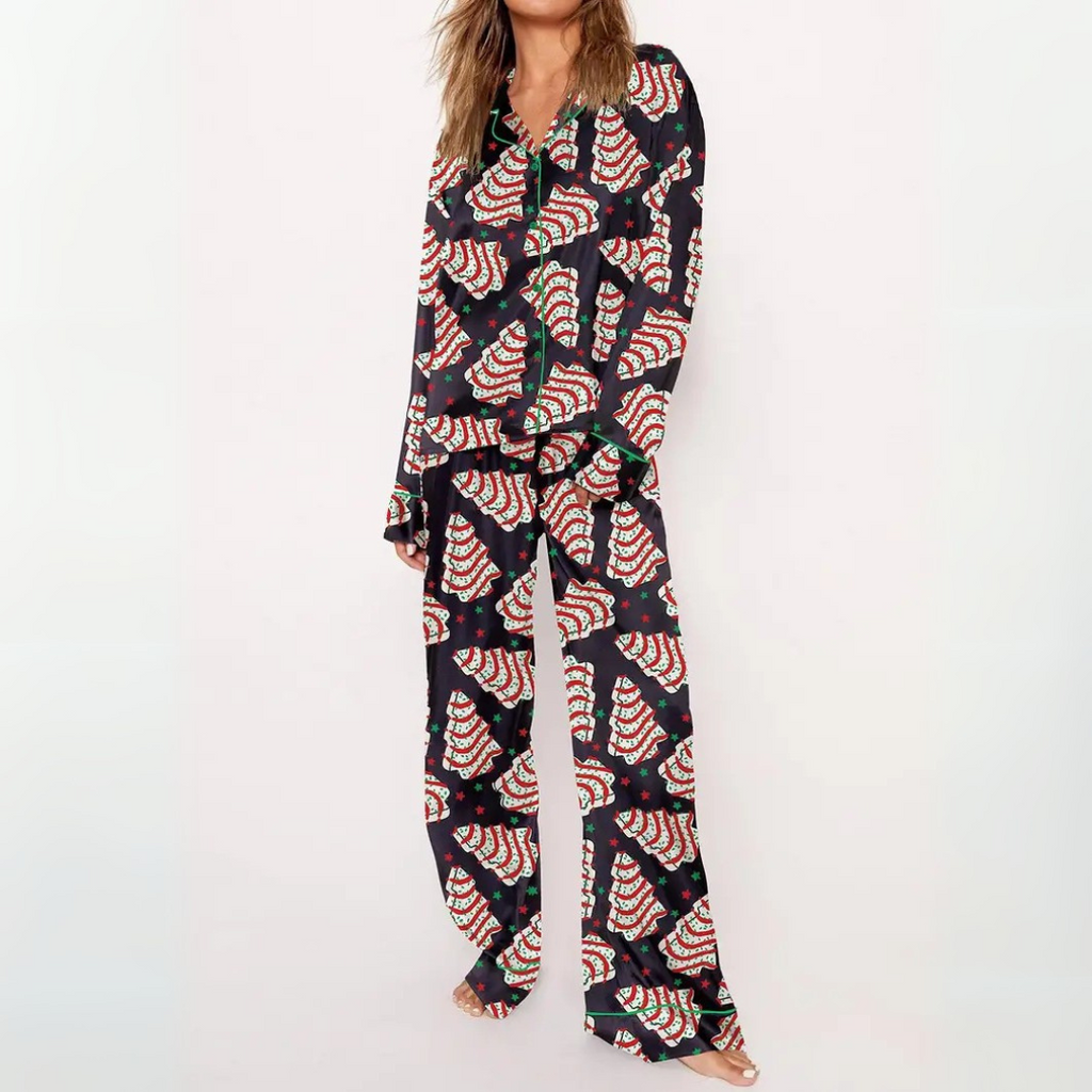 SYLIA™ - Relaxed Fit Printed Shirt & Cozy Pajama Set
