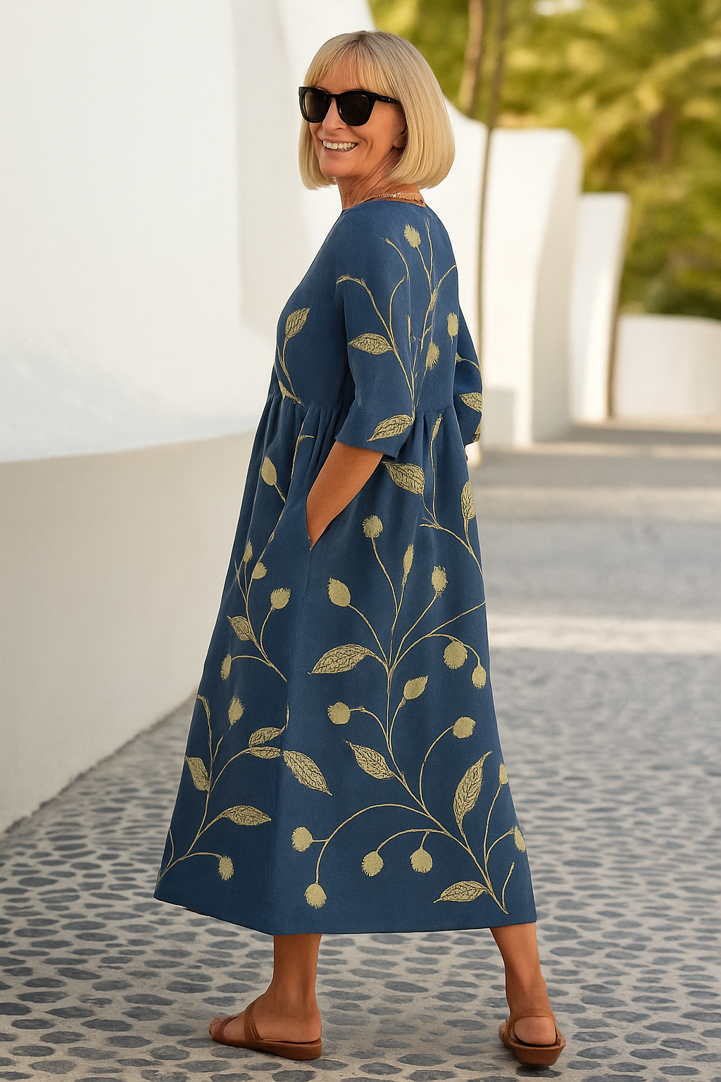 Eliza | Effortlessly Elegant Midi Dress - Daily Comfort Redefined
