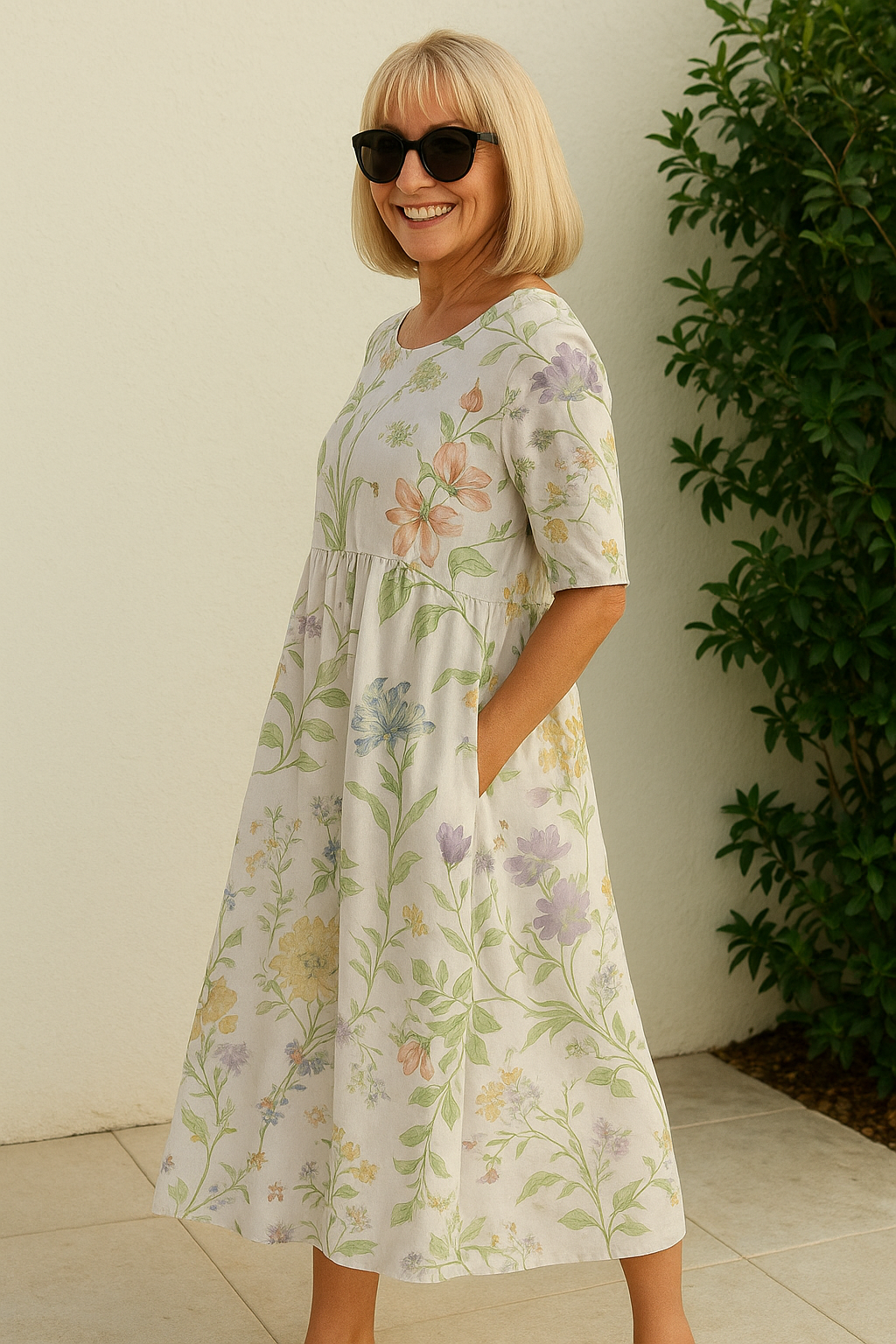Eliza | Effortlessly Elegant Midi Dress - Daily Comfort Redefined