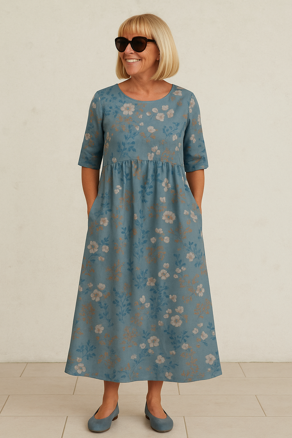 Eliza | Effortlessly Elegant Midi Dress - Daily Comfort Redefined