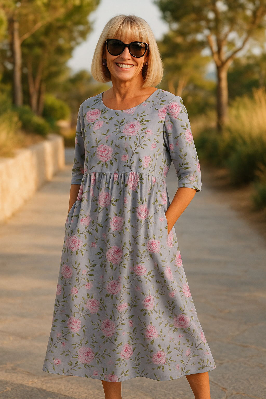 Eliza | Effortlessly Elegant Midi Dress - Daily Comfort Redefined