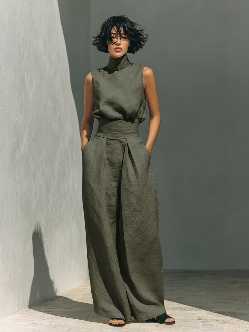 Tina - Sleek Women's Minimalist Ensemble