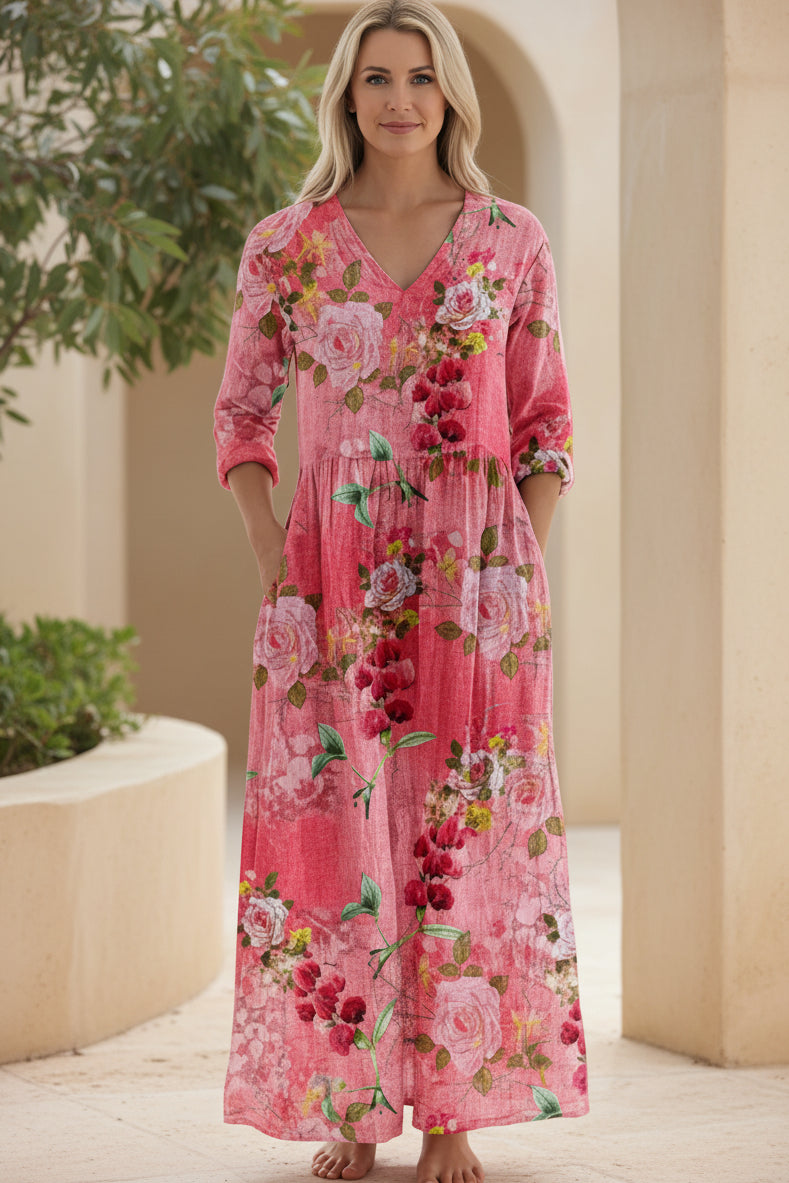 ANITA - ELEGANT FLORAL DRESS