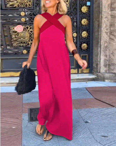 DELPHINE | Crossover Cut Dress
