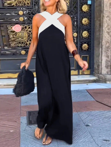 DELPHINE | Crossover Cut Dress