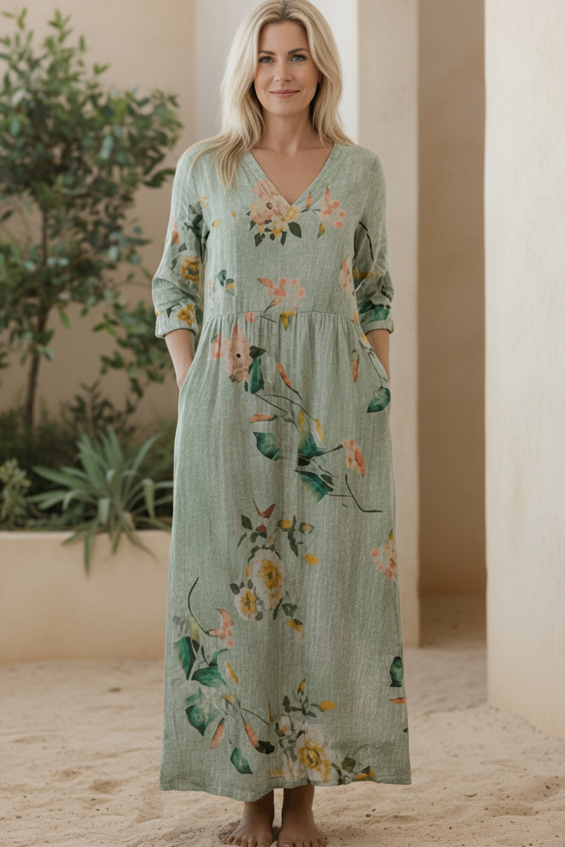 ANITA - ELEGANT FLORAL DRESS