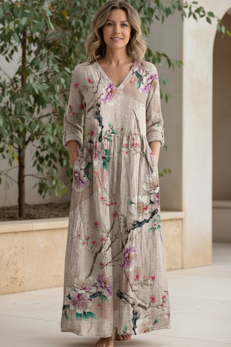 ANITA - ELEGANT FLORAL DRESS