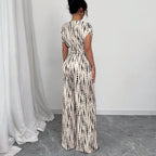 KENDI™ - Chic Asymmetrical Strap Wide-Leg Jumpsuit