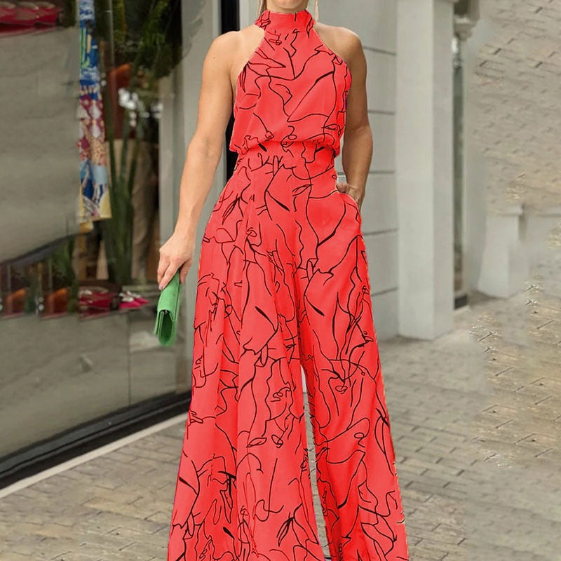 QIANA™ - Chic Sleeveless Summer Jumpsuit with Elegant Wide Legs