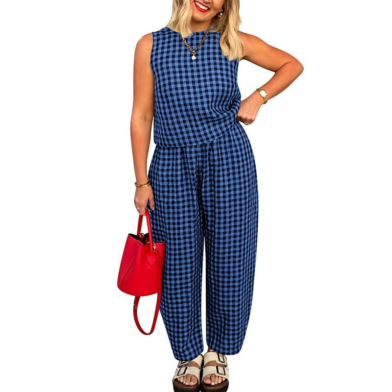 LEIGH™ - Breezy Sleeveless Two-Piece Casual Lounge Set
