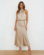 Violeta | Draped Dress Sahara