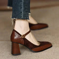 Ellie | Timeless Leather High Heels