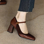 Ellie | Timeless Leather High Heels