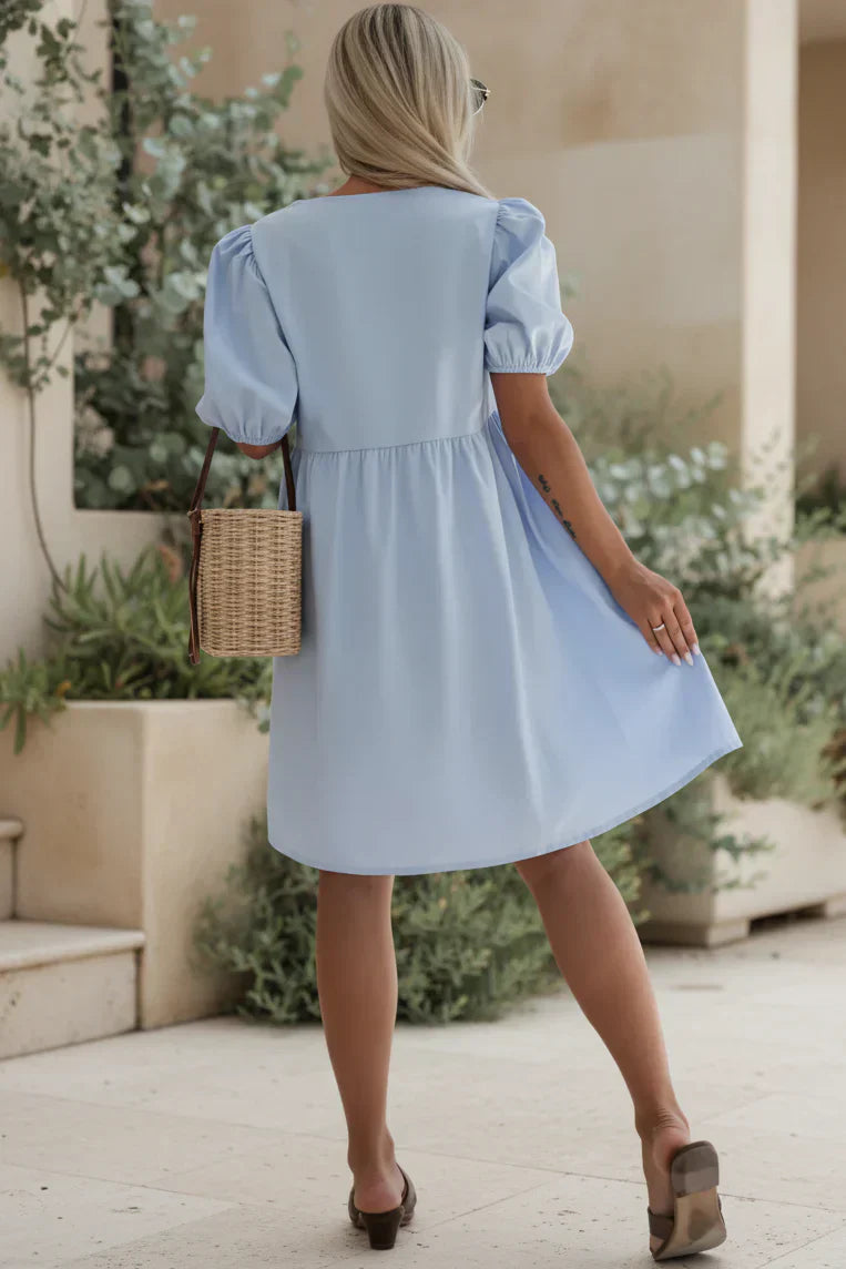 AMINA – LIGHTWEIGHT BOW DRESS
