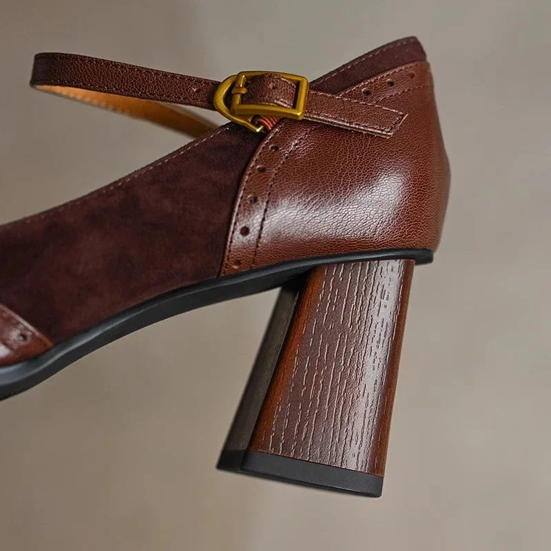 Ellie | Timeless Leather High Heels