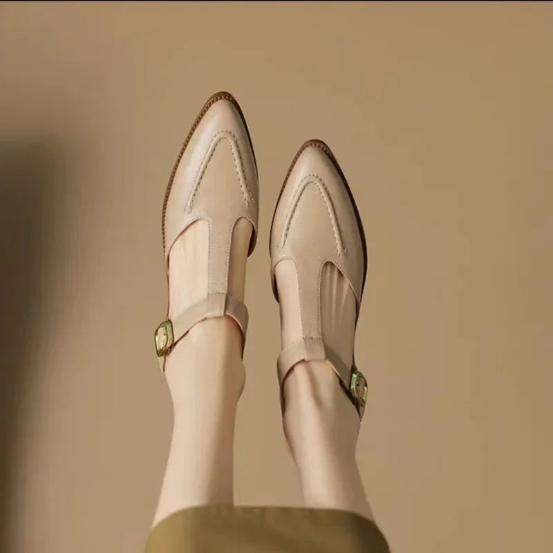 Gianna | Timeless Leather Strap Footwear