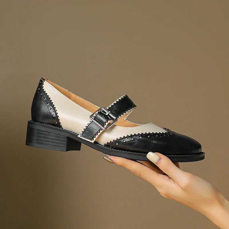 Lumerra | Classic Leather Mary Jane Flats for Everyday Wear