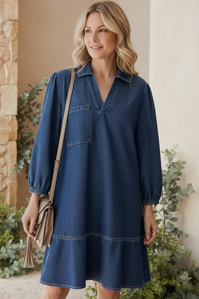 CYNTHIA – CASUAL DENIM DRESS