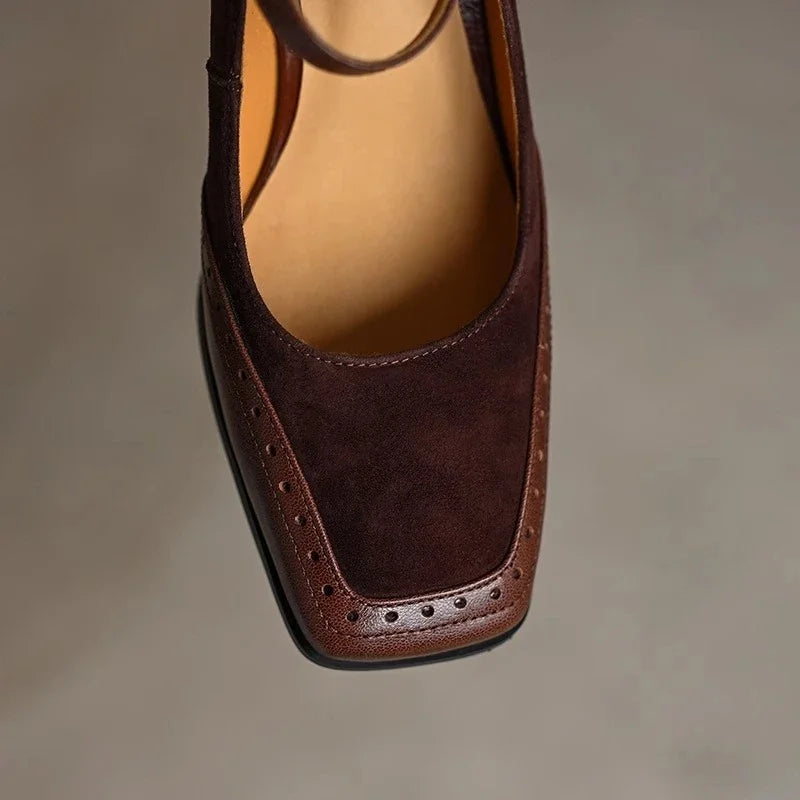 Ellie | Timeless Leather High Heels