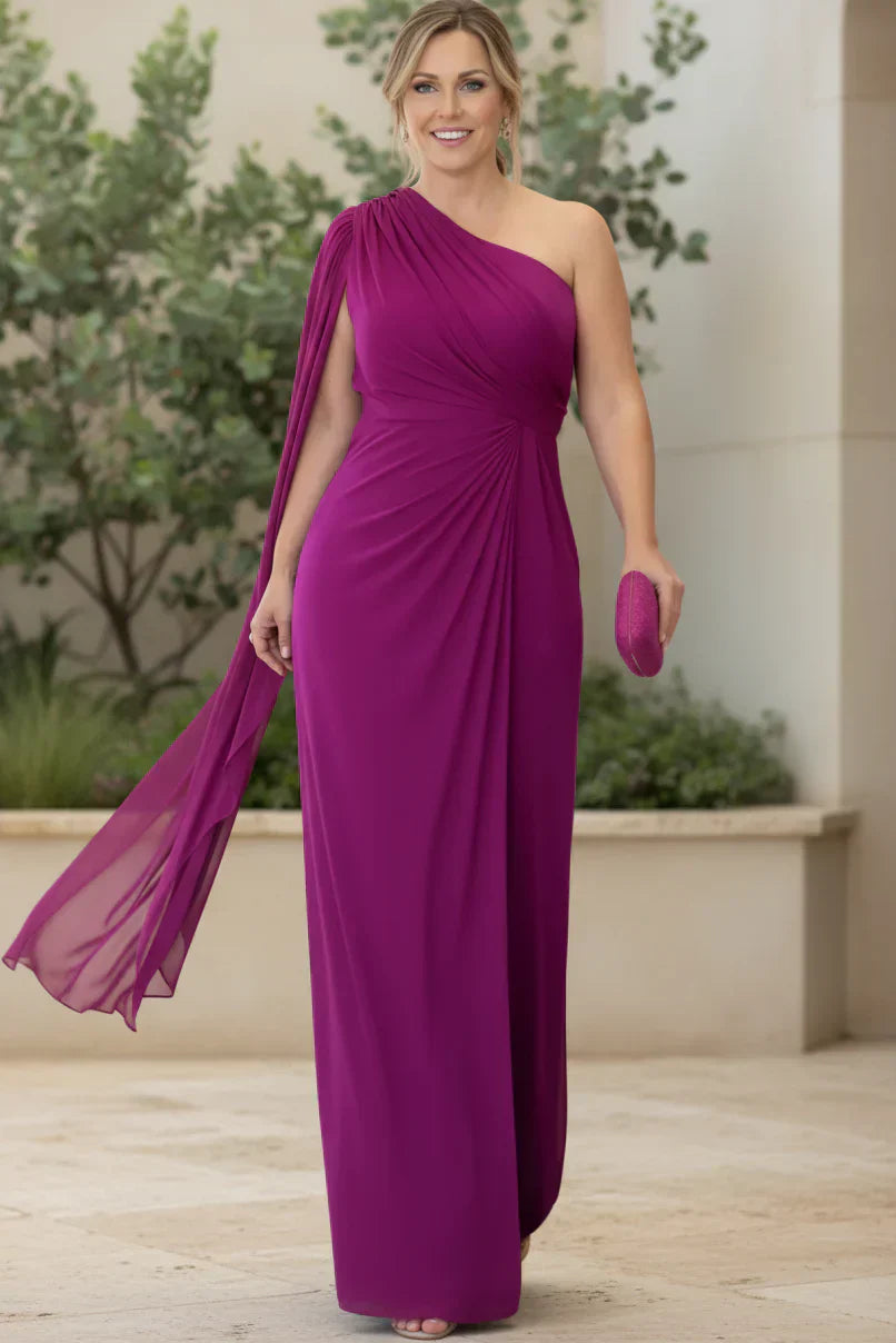 SERENA - ASYMMETRICAL ONE-SHOULDER EVENING GOWN