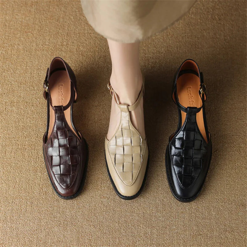 Celeste | Retro-Inspired Strap Heels