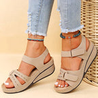Cozy Orthopedic Wedge Sandals by Sandy