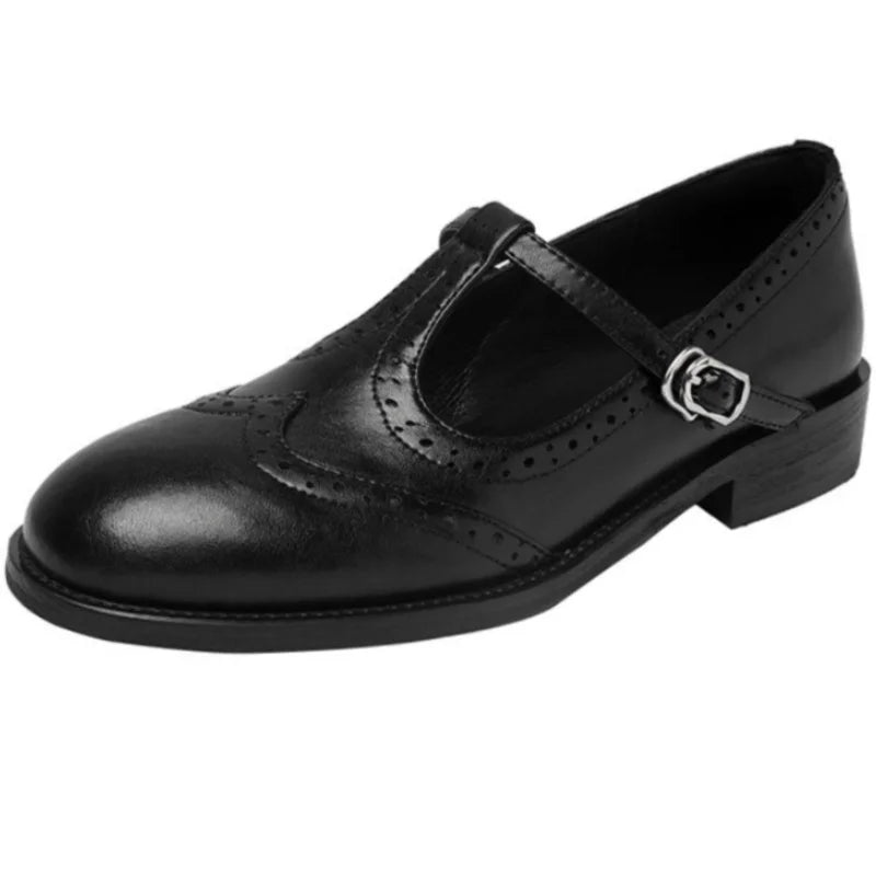 Miana | Sleek T-Strap Mary Jane Shoes