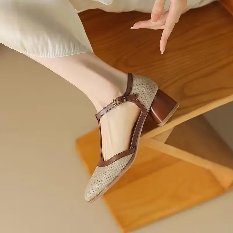 Genira | Classic Mid-Heel Footwear