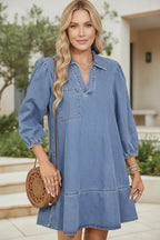 CYNTHIA – CASUAL DENIM DRESS