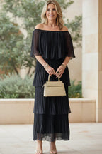 NOIRÉ - PLEATED GOWN FOR EVENING EVENTS
