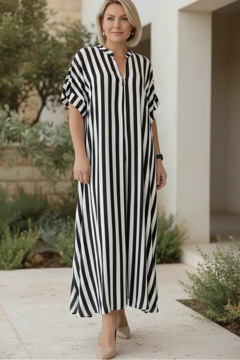 AMÉLIE – STRIPED LONG DRESS