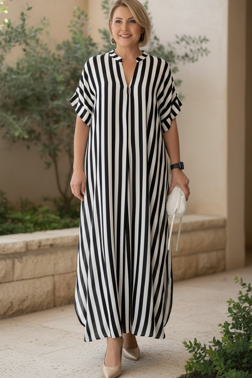 AMÉLIE – STRIPED LONG DRESS