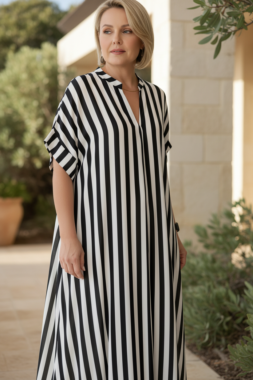 AMÉLIE – STRIPED LONG DRESS