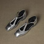 Estelle | Vintage-Inspired Leather Ballerina Flats