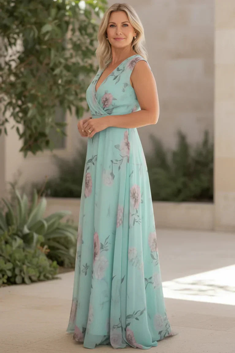 ELENA – FLOWER PRINT MAXI DRESS