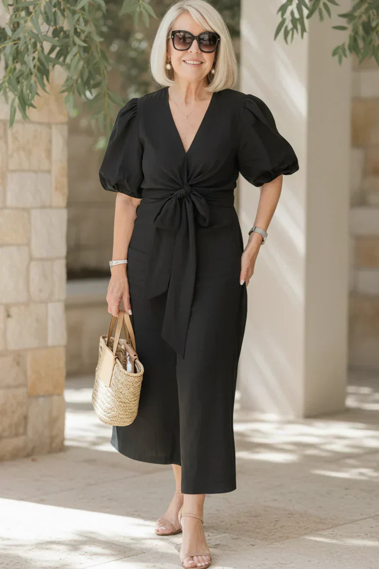 SELENA - V-Neck Dress" can be rewritten as "SELENA - Elegant V-Neck Dress.