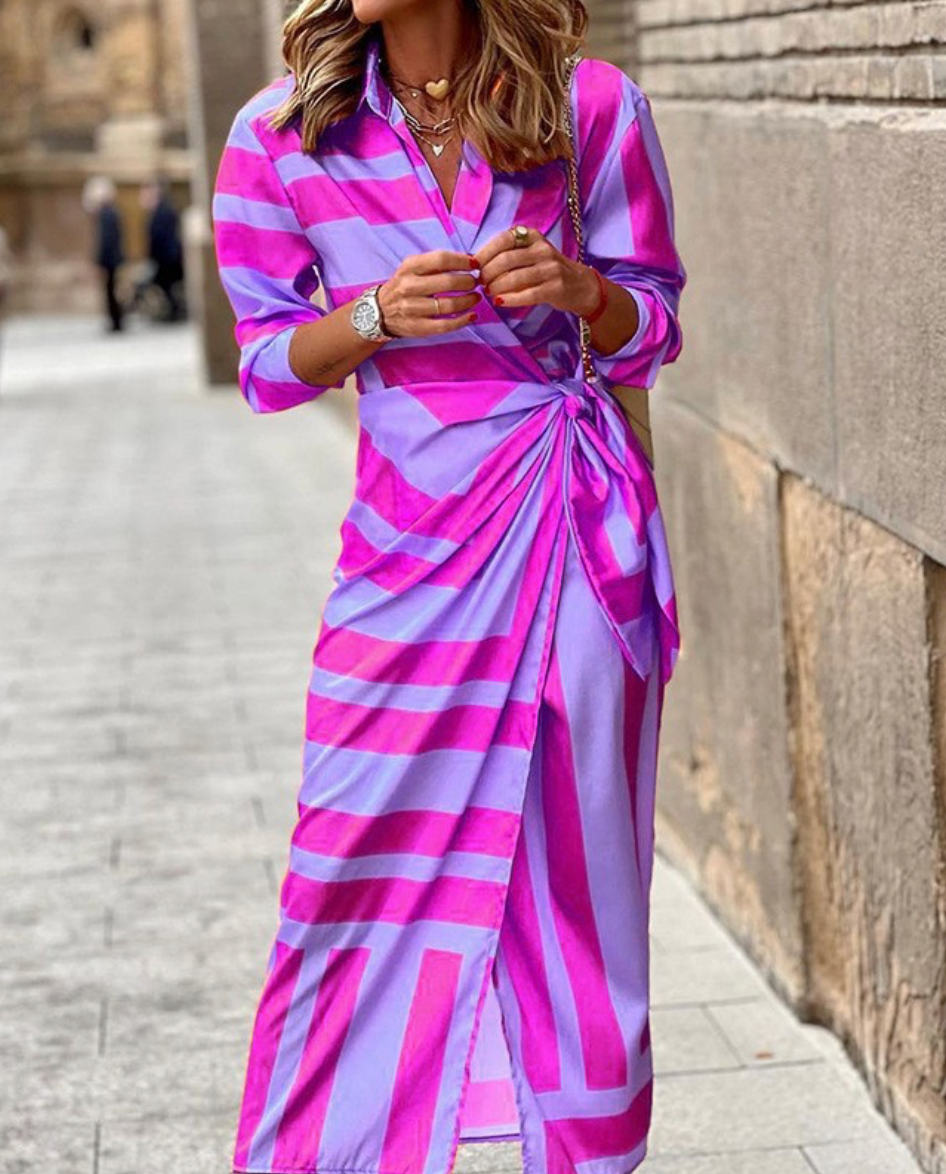 Cecilia™ Chic Striped Dress