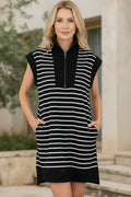 JULIA - CONTEMPORARY STRIPED DRESS