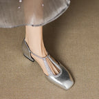 Estelle | Vintage-Inspired Leather Ballerina Flats