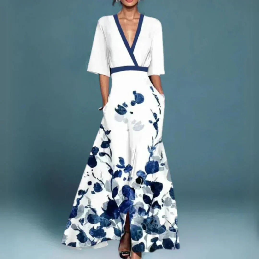 Hazel - Chic Floral Wrap Dress