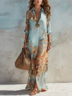 Lorena | Mediterranean Shirt Dress
