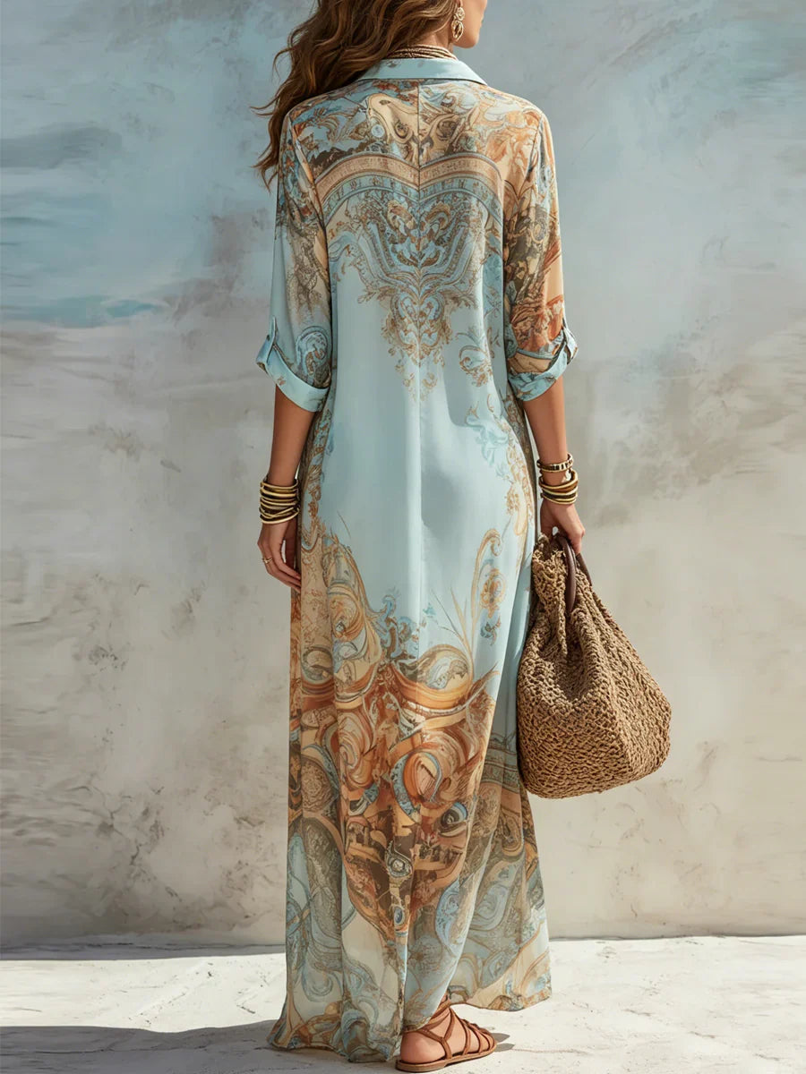 Lorena | Mediterranean Shirt Dress