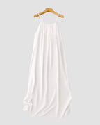 Women’s Elegant Solid Color Backless Slip Dress
