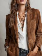 Women’s Vintage Brown Blazer