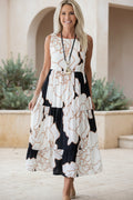 JINDI - ELEGANT FLORAL PRINT DRESS