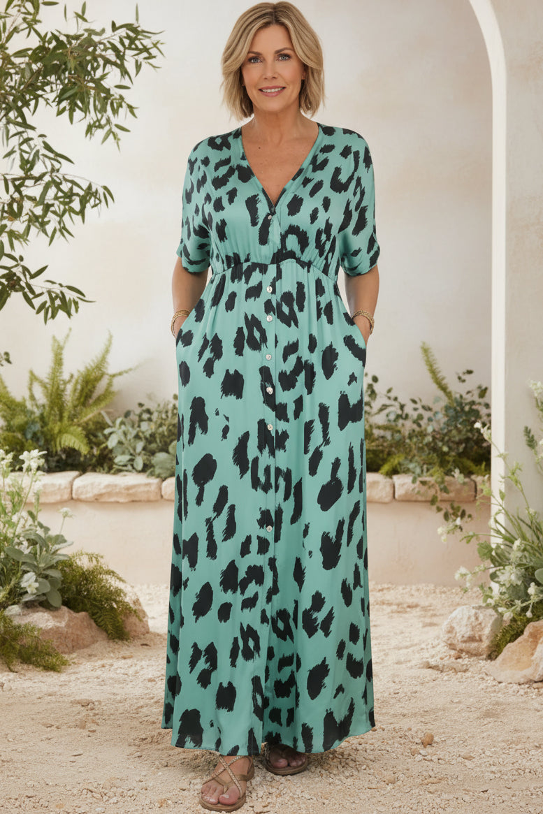 BONNIE - Chic Leopard Print Dress