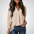 Leila – Timeless V-Neck Tunic Top
