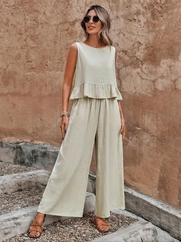 DANAO™ – Relaxed Sleeveless Coordinated Lounge Set