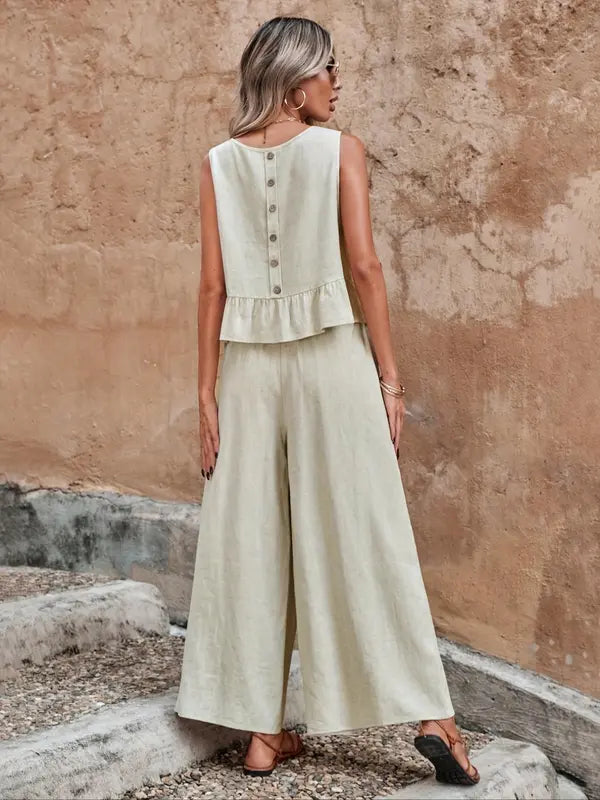 DANAO™ – Relaxed Sleeveless Coordinated Lounge Set